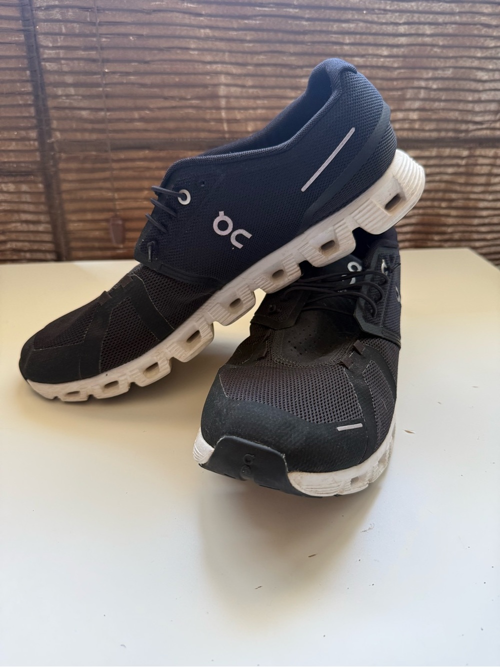 On Running Men's Black and White CloudTec Running Shoes